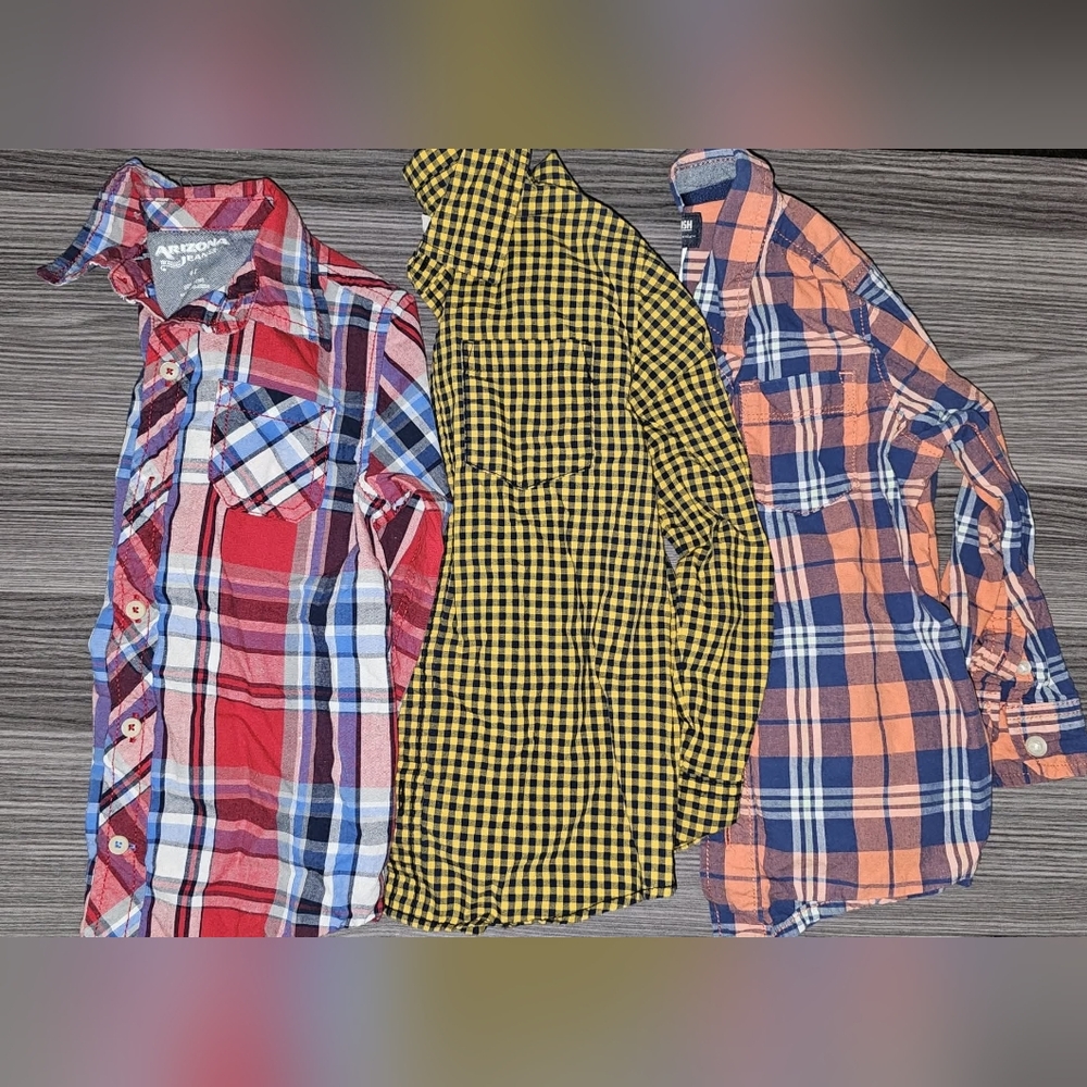 Boy's 4T Toddler Button Up Shirts